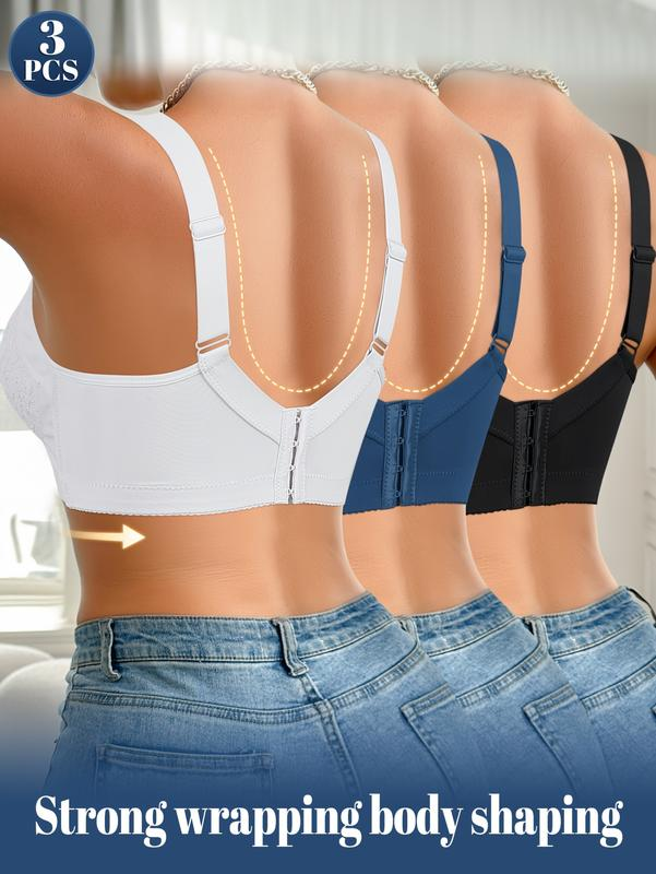 3-Piece Women's Sexy Lace Bra