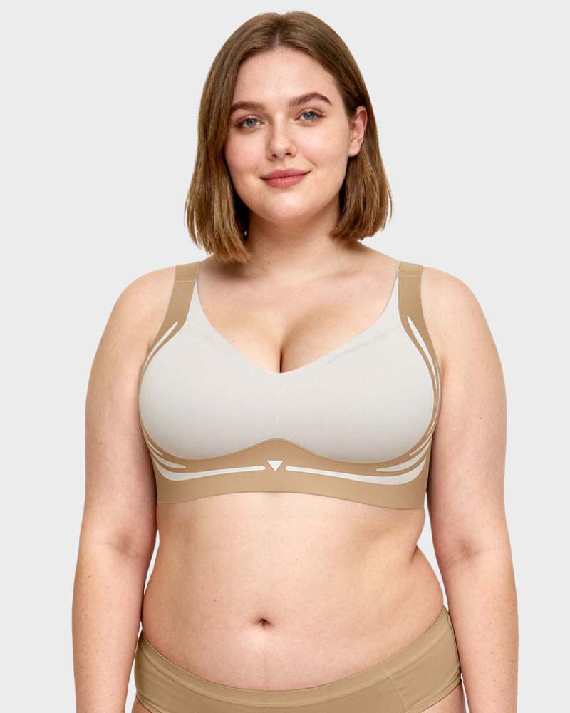 Anti-Sagging Support Shockproof Sports Fixed Cup Bra For Women