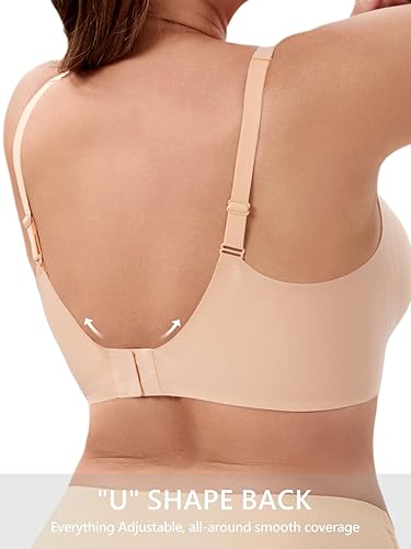 🏆#1 Bestselling🏆VRCOMFY Jelly Wireless Womens Everyday Bras