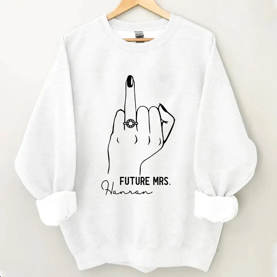 Future Mrs Ring Finger Tee - Bride To Be Shirt - Fiance Shirt - Bachelorette Party Tee For The Bride - Bridal Shower Shirt - Bride Gift