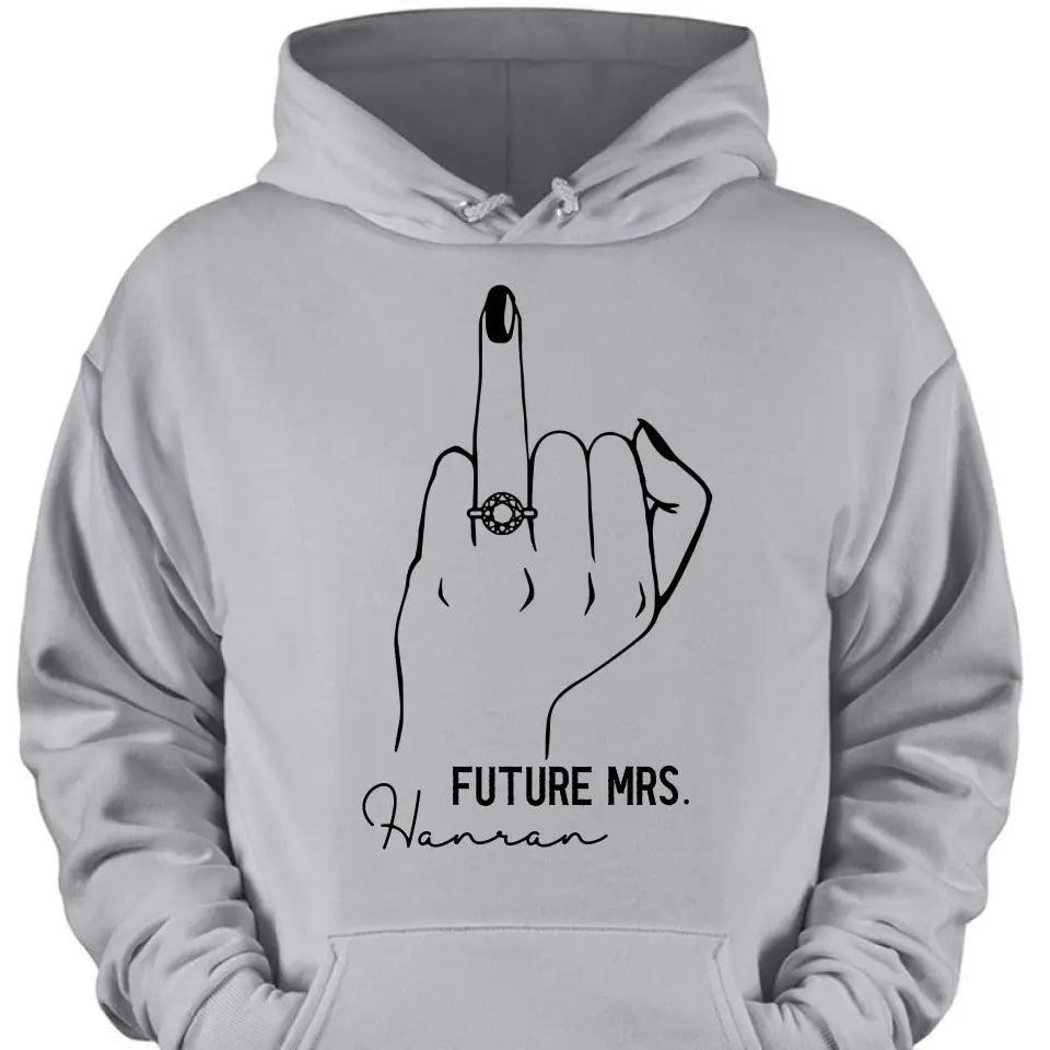 Future Mrs Ring Finger Tee - Bride To Be Shirt - Fiance Shirt - Bachelorette Party Tee For The Bride - Bridal Shower Shirt - Bride Gift