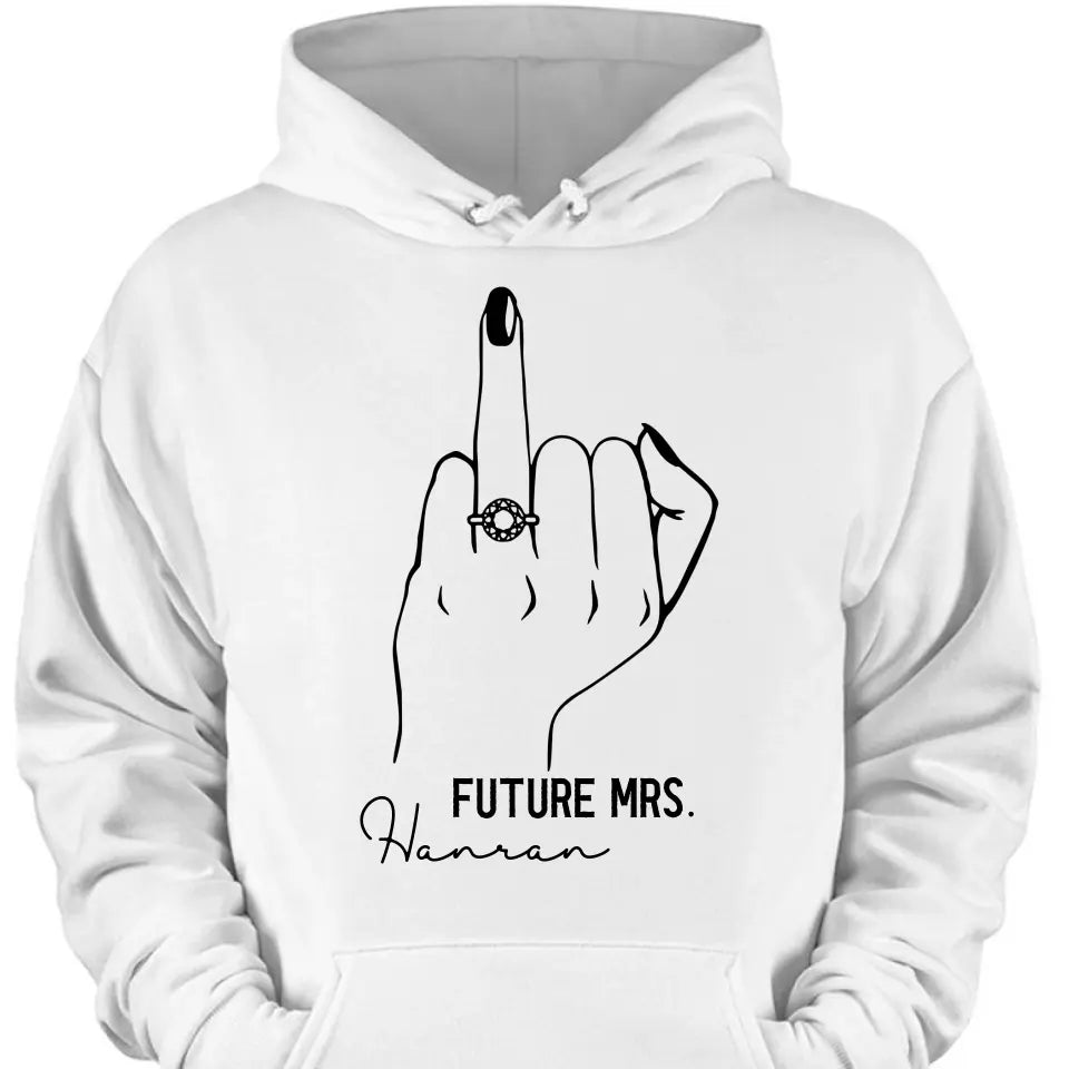 Future Mrs Ring Finger Tee - Bride To Be Shirt - Fiance Shirt - Bachelorette Party Tee For The Bride - Bridal Shower Shirt - Bride Gift