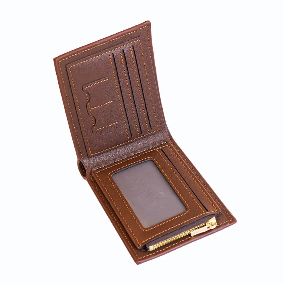 Personalized Australian Army Veteran Rank Gold Custom Name & Time Leather Wallet
