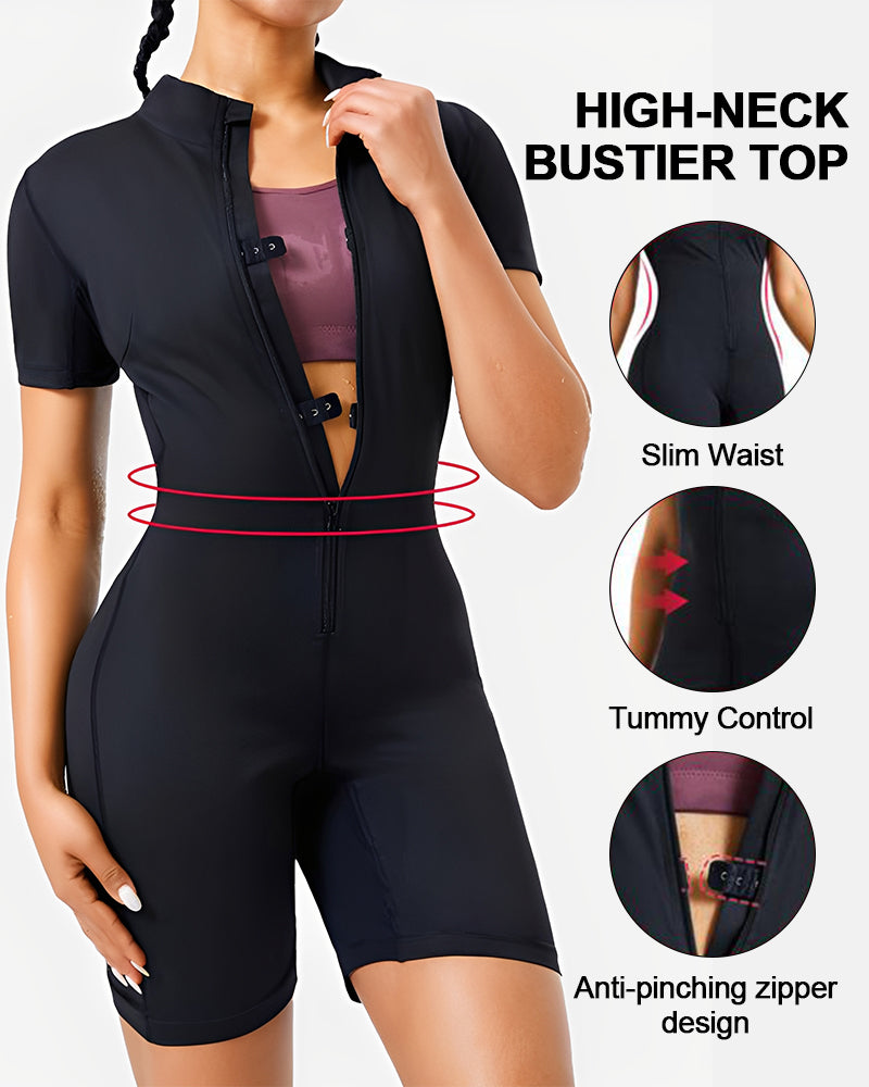 Women's Full Body Sauna Suit for Waist Training and Belly Fat Workouts