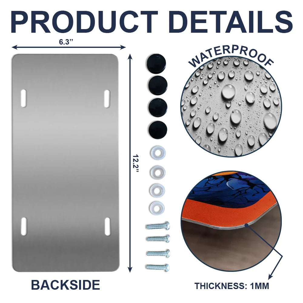 Welcome Foolish Mortals Cat Halloween - Personalized License Plate