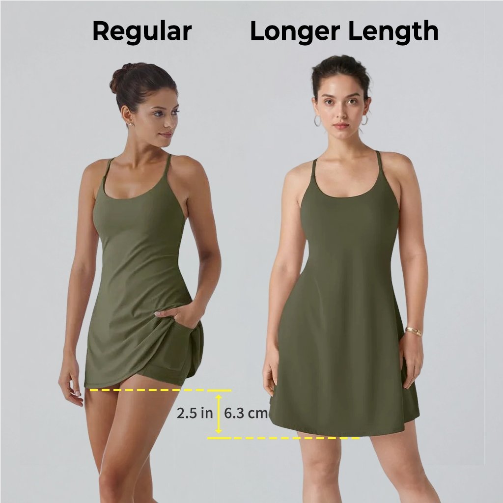The Ultimate Tummy Control Backless Active Dress