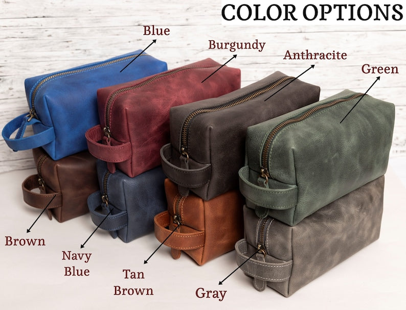 Personalized Baseball Player Gift, Leather Toiletry Bag Him, Baseball Lovers Gift, Shaving Kit Bag, 3rd Anniversary Gift, Gift for Husband