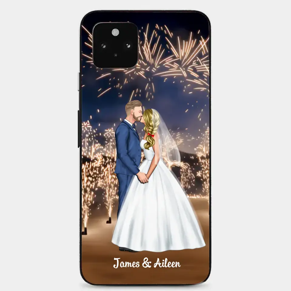 Personalized Phone Cace for Couples, Wedding Gifts,Fireworks