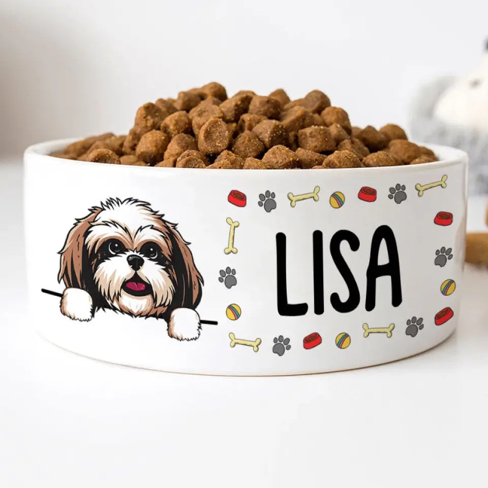 Personalized Custom Dog Bowls, Funny Design, Gift for Dog Lovers