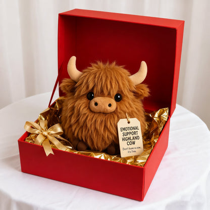 Emotional Support Highland Cow Plush