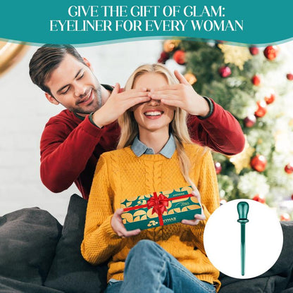 ANYHAS Eyeliner Applicator Kit, Eyeliner Guide With Eyeliner Cream Reusable Silicone Eye Liner Tool Waterproof Eyeliner Easy No-Skip Eyeliner Cosmetic Makeup