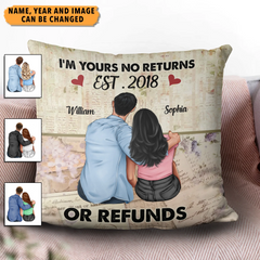 Together Since... Couple Personalized Pillow, Valentine Gift for Couples, Husband, Wife, Parents, Lovers