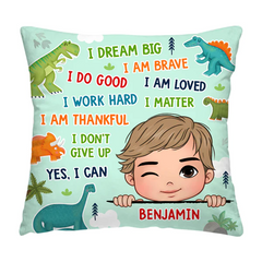 Gift For Grandson I Dream Big Pillow