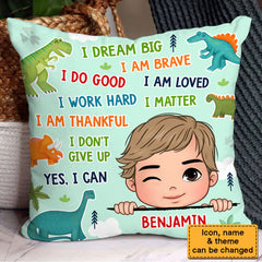 Gift For Grandson I Dream Big Pillow