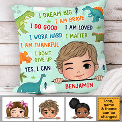 Gift For Grandson I Dream Big Pillow