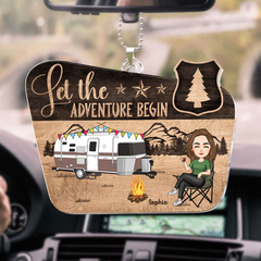 Let The Adventure Begin - Personalized Car Ornament