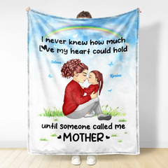 Combien d’amour - Cadeau pour la nouvelle maman - Couverture polaire personnalisée, couverture Sherpa