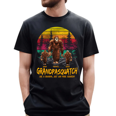 Papasquatch, Like A Grandpa, Just Way More Squatchy - Personalized Vintage Shirt