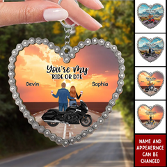 You're My Ride - Porte-clés cadeaux personnalisés pour les couples et les amateurs de moto