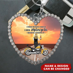 You're My Ride - Porte-clés cadeaux personnalisés pour les couples et les amateurs de moto