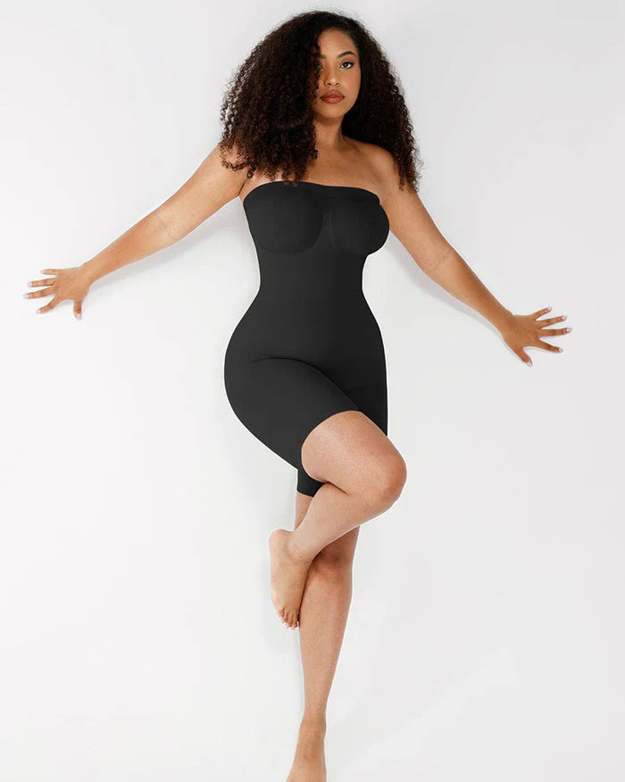 Strapless Slip Shapewear Bodysuit
