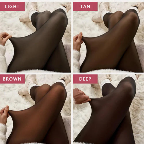 New model One-Seam Translucent Fleece Lined Tights