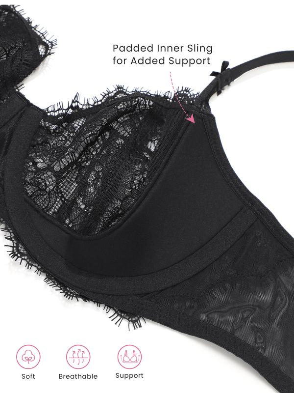 Women's Balconette Sexy Unlined Bra