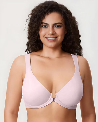 Women's Front Closure Bras Plus Size Underwire Unlined Back