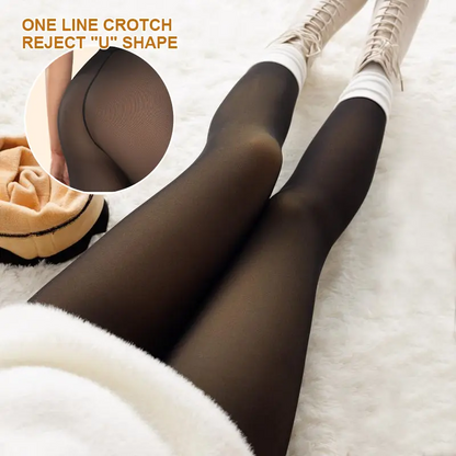 New model One-Seam Translucent Fleece Lined Tights