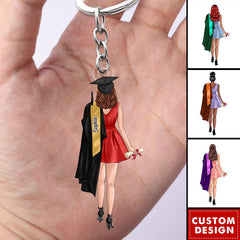 Call Me Master Bachelor Graduation Gift Personalized Acrylic Keychain