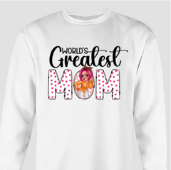 World's Greatest Mom Mother Personalized Shirt, Mother's Day Gift for Mom, Mama, Parents, Mother, Grandmother