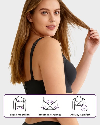 Full-Coverage Smooth Back Bra
