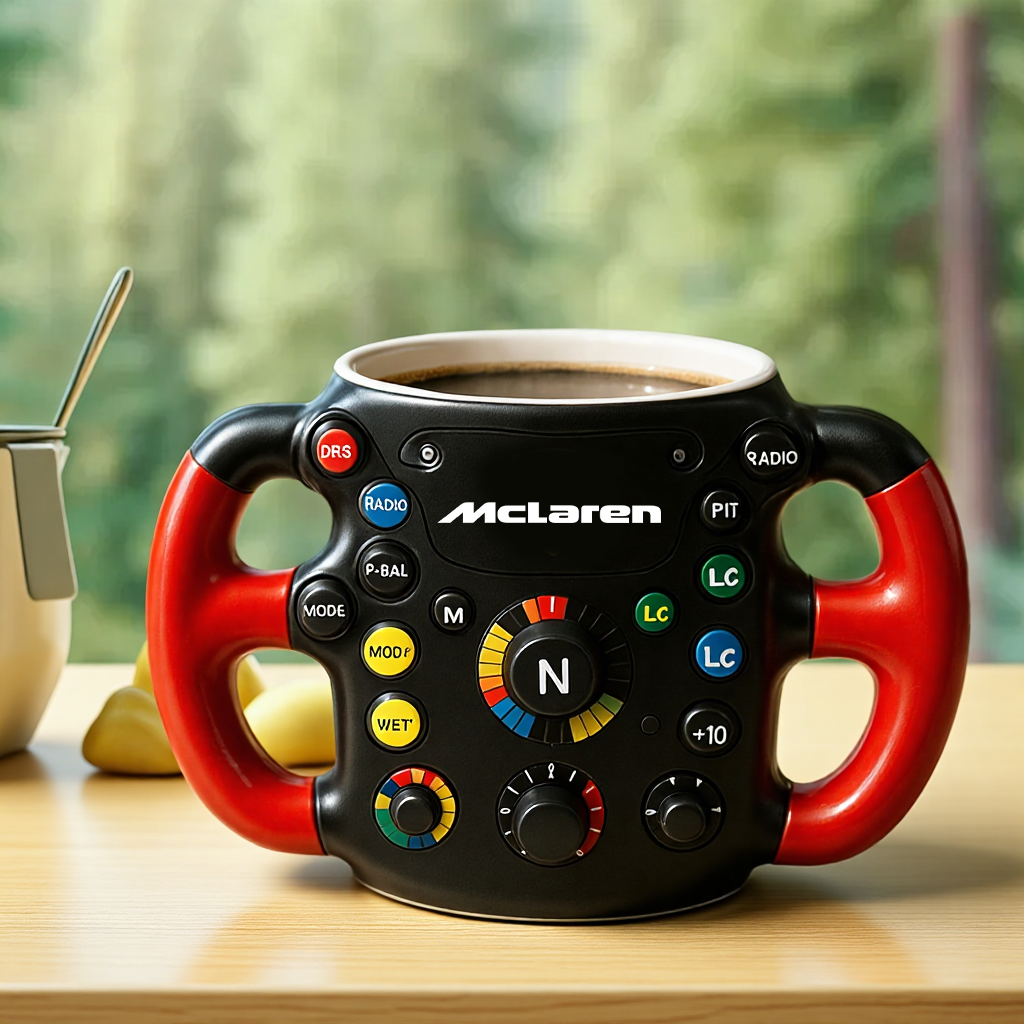 F1 Steering Wheel Mug – Performance Design for Racing Fans