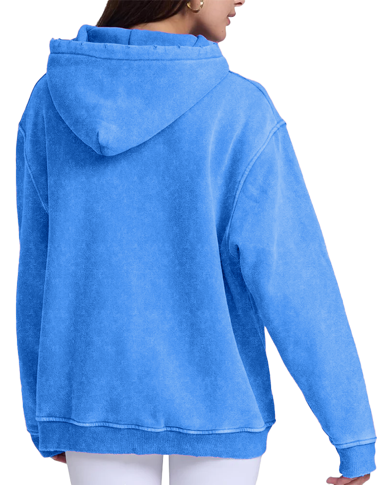 Oversized Unisex Acid Wash Hoodie Pullover