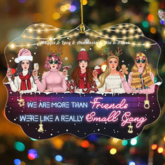 Besties Forever - Personalized Acrylic Ornament, Christmas Gift For Sisters, Best Friends, Besties