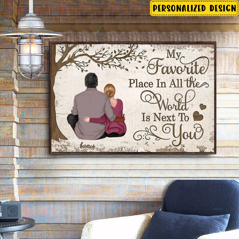 My Favorite Place Couple Gift Personalized Poster