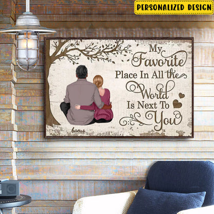 My Favorite Place Couple Gift Personalized Poster