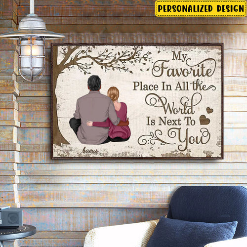 My Favorite Place Couple Gift Personalized Poster
