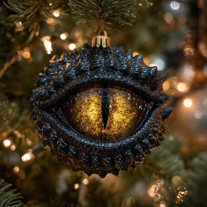 🔥 ✨ Enchanted Dragon Eye Ornament – A Magical Touch for Your Holiday Tree✨