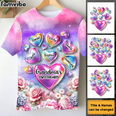 Grandma's Sweethearts Shirt All-over Print T Shirt - Hoodie - Sweatshirt