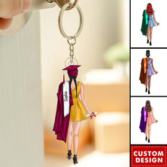 Call Me Master Bachelor Graduation Gift Personalized Acrylic Keychain