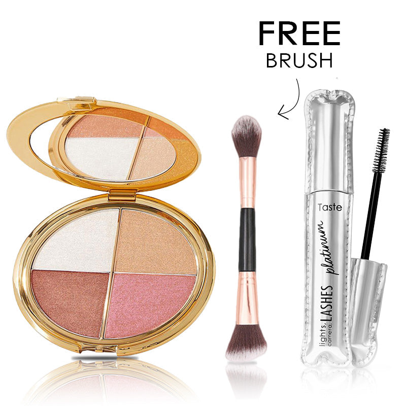 🎀 All-in-One Eye & Cheek Glow Palette for a Glass-Skin Radiance