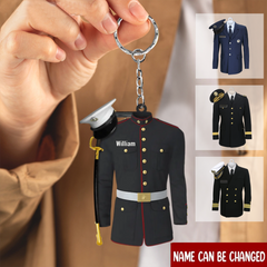 Marine Army Airforce Air Force Navy Uniforme Porte-clés acrylique personnalisé 