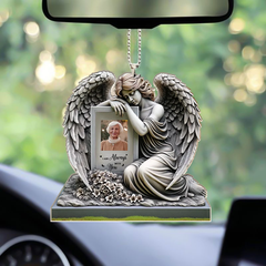 Plaque acrylique personnalisée d’ange commémoratif
