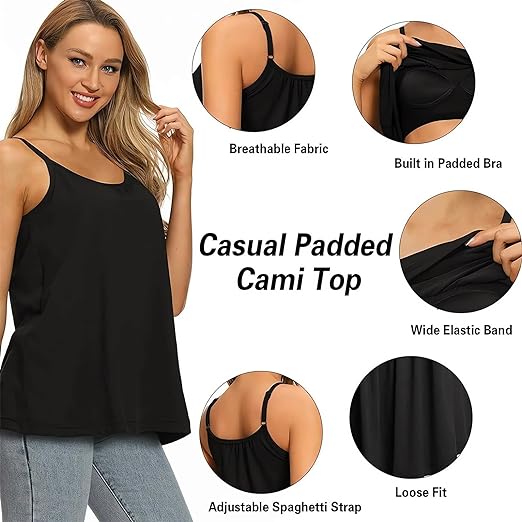 Loose-fitting Tank Top With Built-in Bra