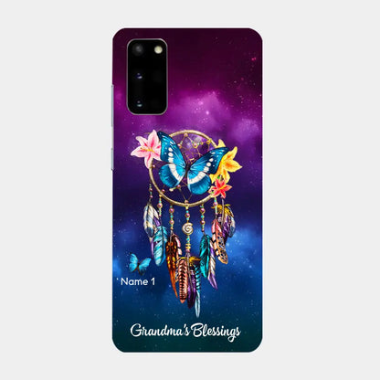 Butterfly Dreamcatcher Grandma's Blessings Nana Mommy Personalized Phone case