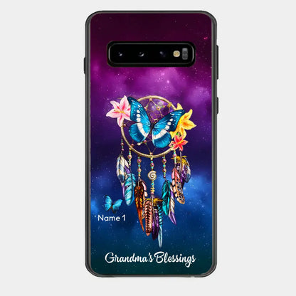 Butterfly Dreamcatcher Grandma's Blessings Nana Mommy Personalized Phone case