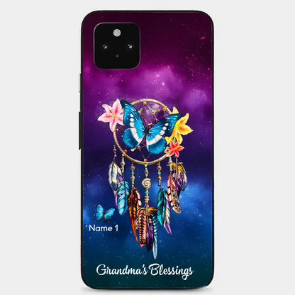 Butterfly Dreamcatcher Grandma's Blessings Nana Mommy Personalized Phone case