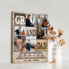 Affiche personnalisée de collage de photos de grand-père, cadeaux d’images personnalisés pour grand-père, cadeaux de Noël pour grand-père