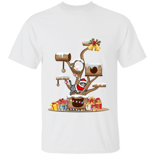Christmas Cat Tower Personalized T-shirt